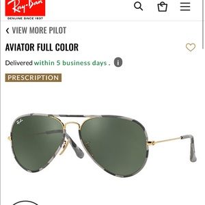 RAY BAN CAMO AVIATORS